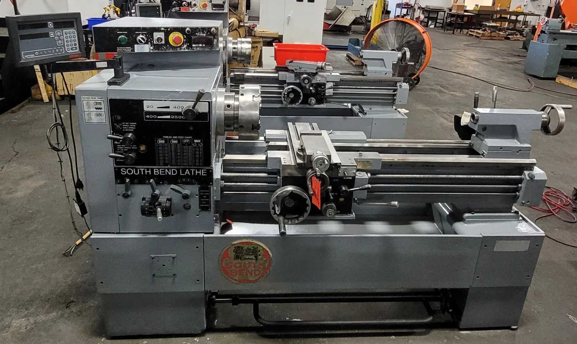 SOUTH BEND 1640 ENGINE LATHE, 16" X 40", 2.25" SPINDLE BORE, 10" 6-JAW CHUCK - MANUAL LATHES