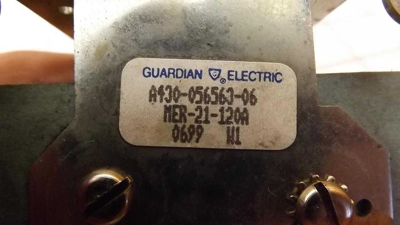 GUARDIAN ELECTRIC A430-056563-06 MER-21-120A STEPPING RELAY T32224 - ELECTRICAL RELAYS