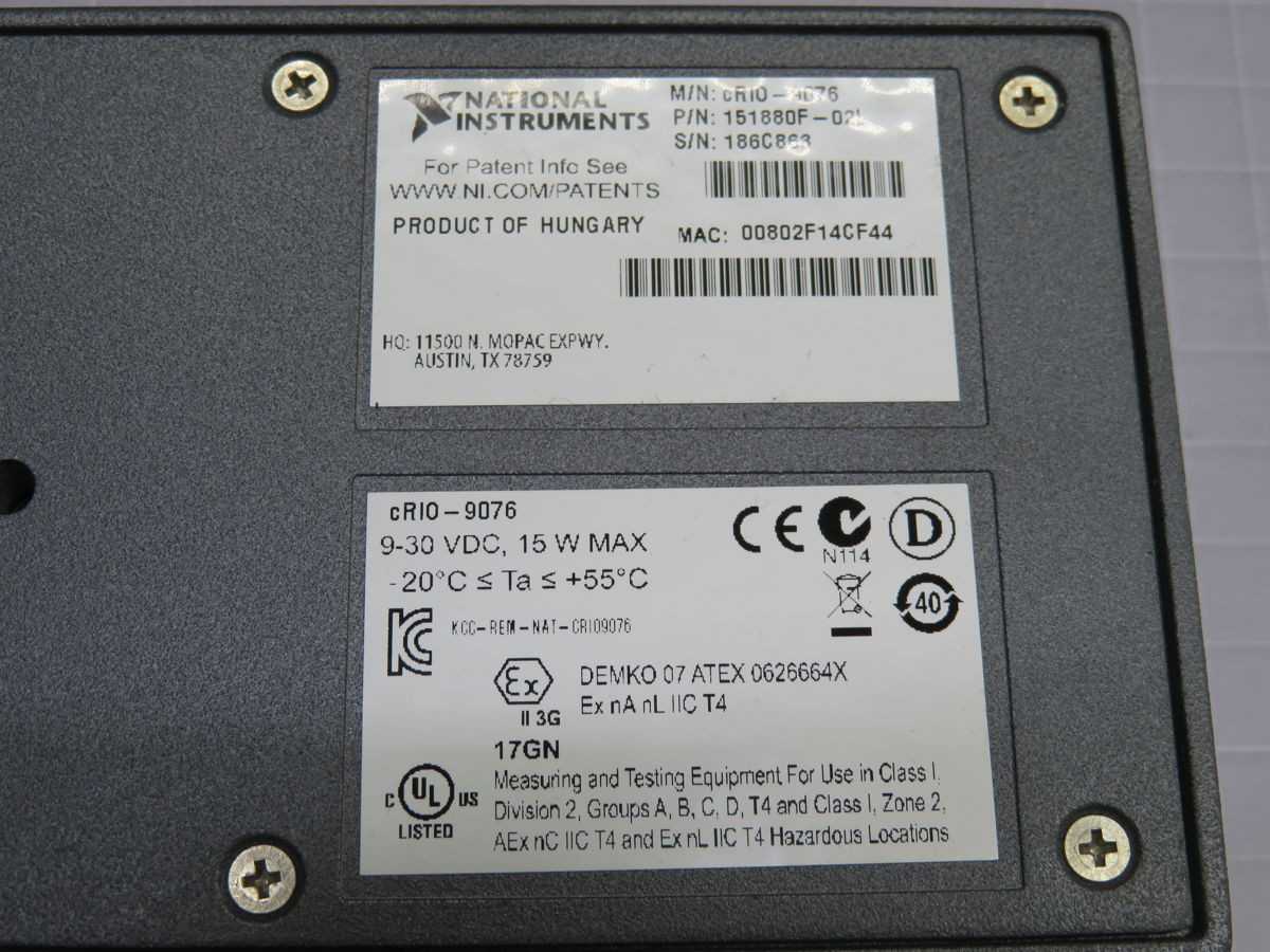 NATIONAL INSTRUMENTS 151880F-021 POWER SUPPLY T254254 - POWER SUPPLIES