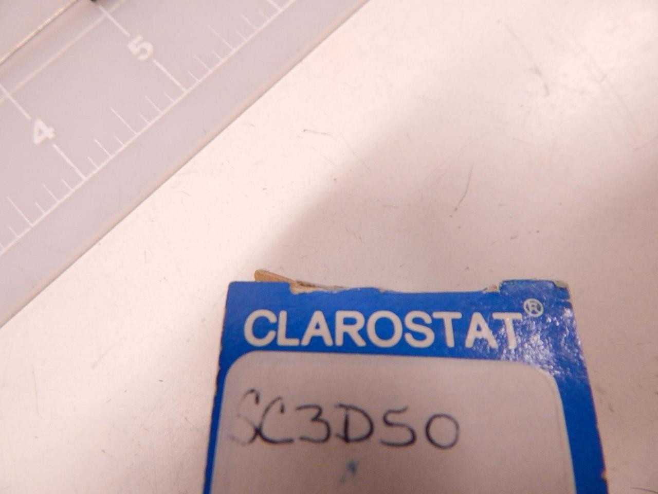 Lot Of 100 Clarostat SC3D50 Wirewound Resistors 50 Ohms 3.0 W Fixed Through Hole - SHAFT MOUNT GEAR REDUCER