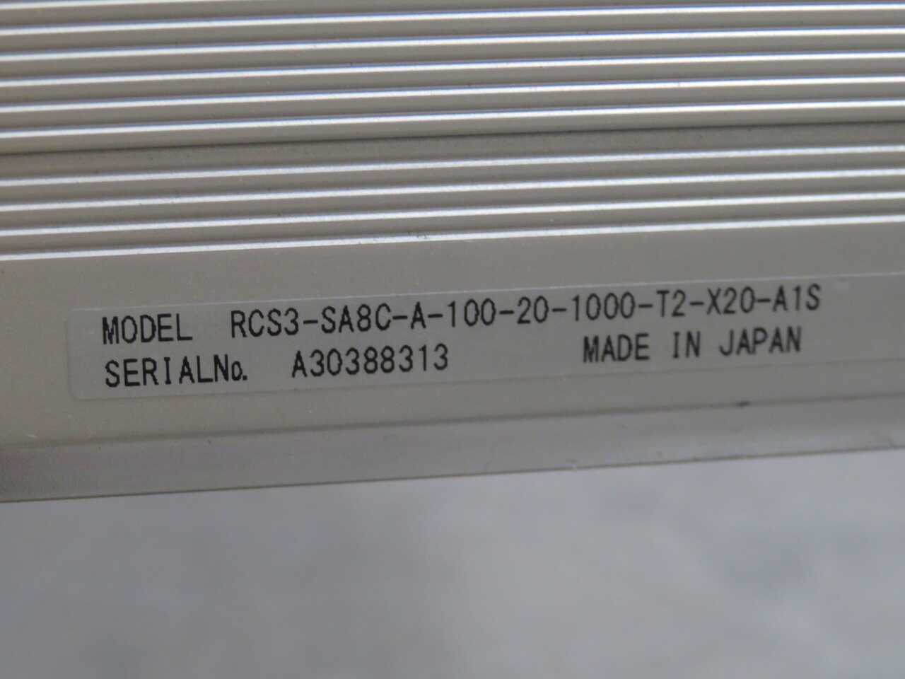 IAI RCS3-SA8C-A-100-20-1000-T2-X20-A1S ROBO CYLINDER LINEAR ACTUATOR T270916 - SERVO