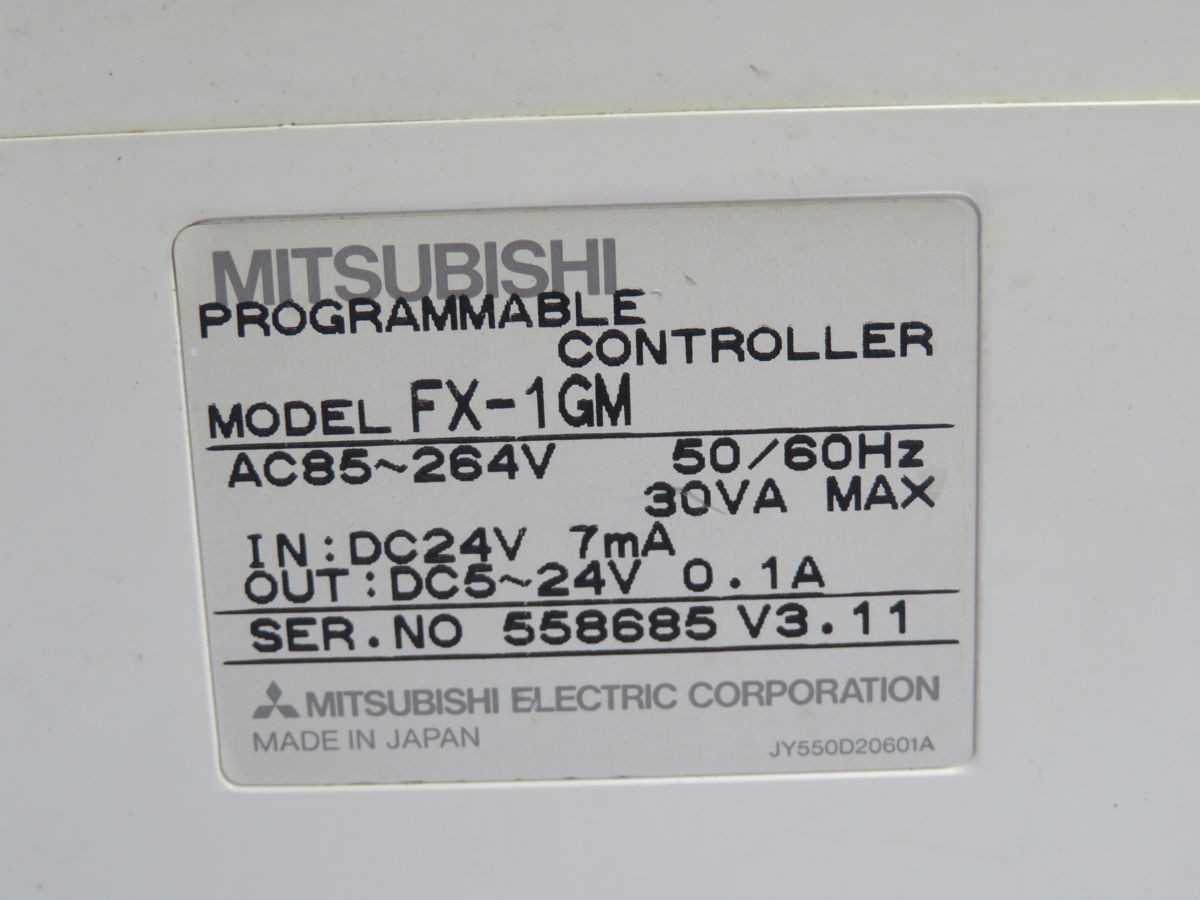 MITSUBISHI FX-1GM PROGRAMMABLE CONTROLLER T249281 - PLC MODULES