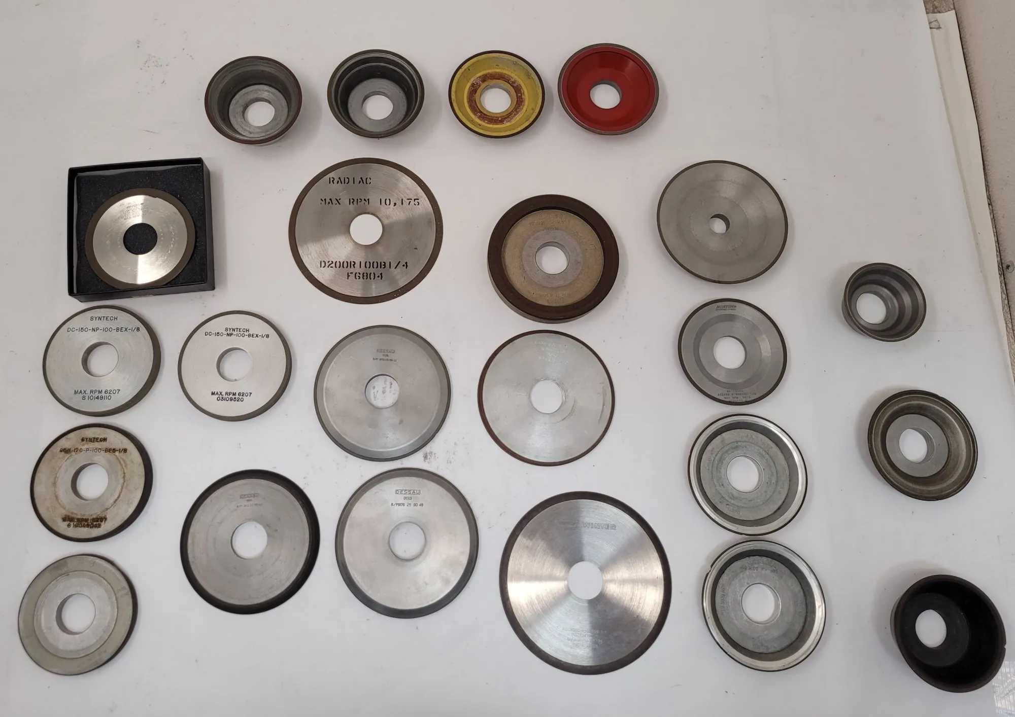 Diamond Grinding Wheels Lot Of 110 - Various Sizes Available - MACHINING ACCESSORIES & TOOLING