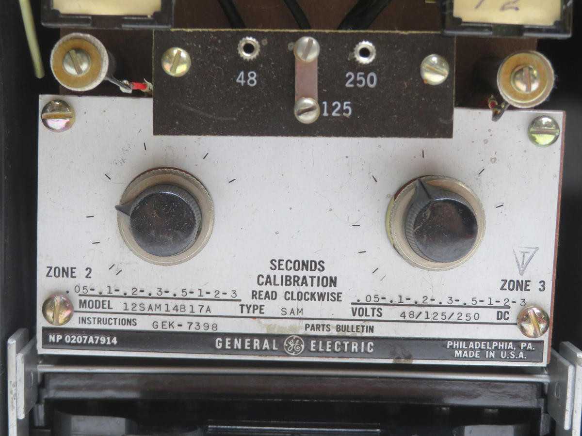 GE 12SAM14B17A RELAY STATIC TIMING T210547 - ELECTRICAL COMPONENTS