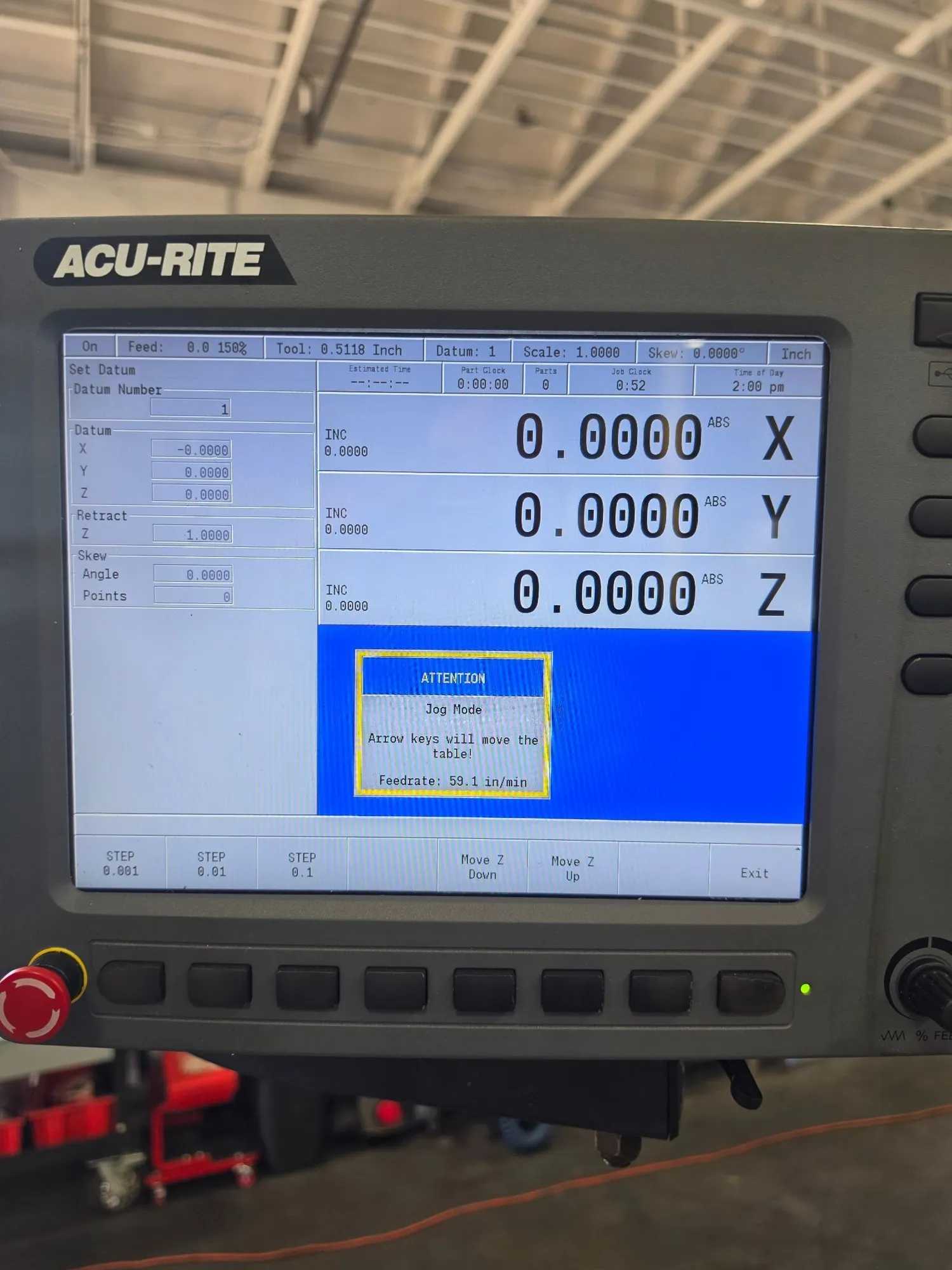 BRIDGEPORT 3 AXIS CNC KNEE MILL W/ ACURITE MILLPWR G2, 2 HP, 4200 RPM, 9X48 TABLE - VERTICAL MILLING MACHINES