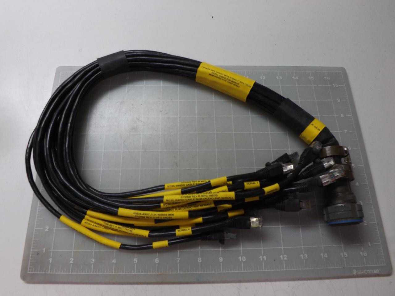 318U8 ALH-102504-0036 MCSU RADIO CABLE ASSEMBLY T50998 - COMMUNICATION CABLE