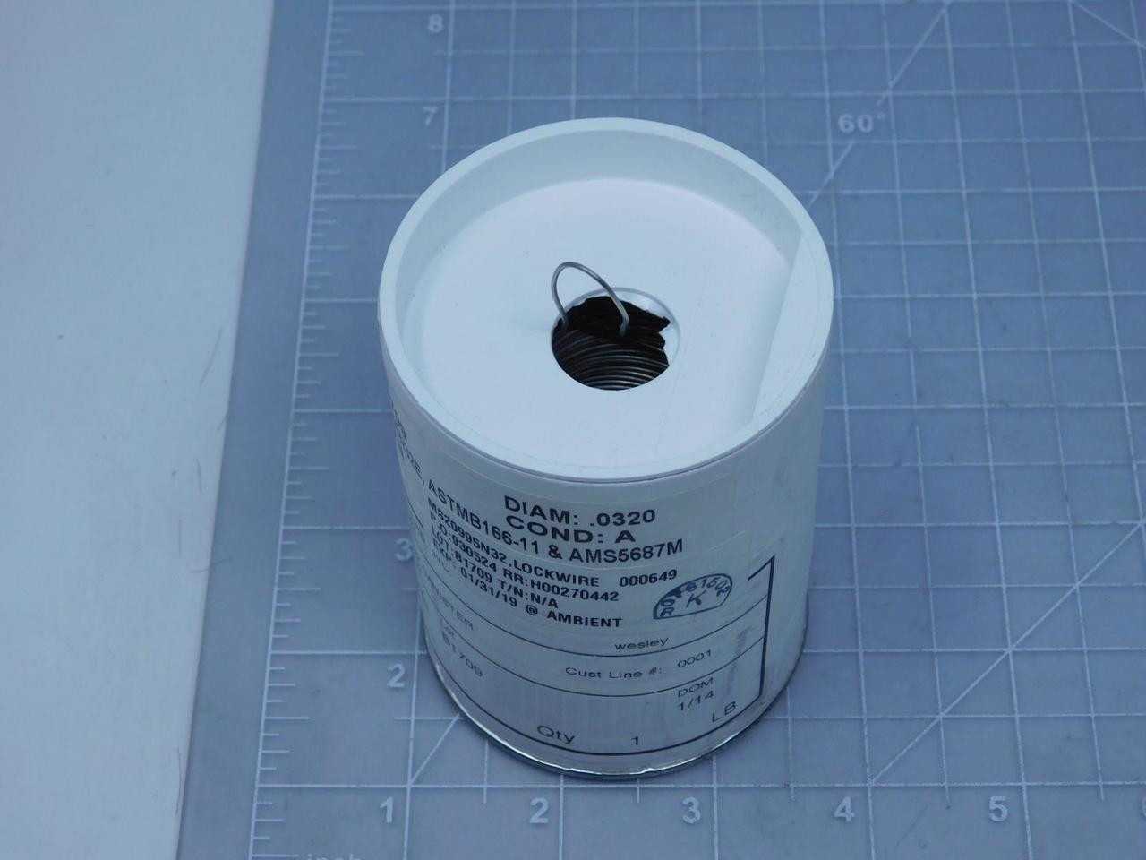 LOT OF 14 FT LOT OF 300 FT WIREMASTERS MS20995N32E MILITARY STANDARD SAFETY WIRE T132098 - ELECTRICAL WIRE