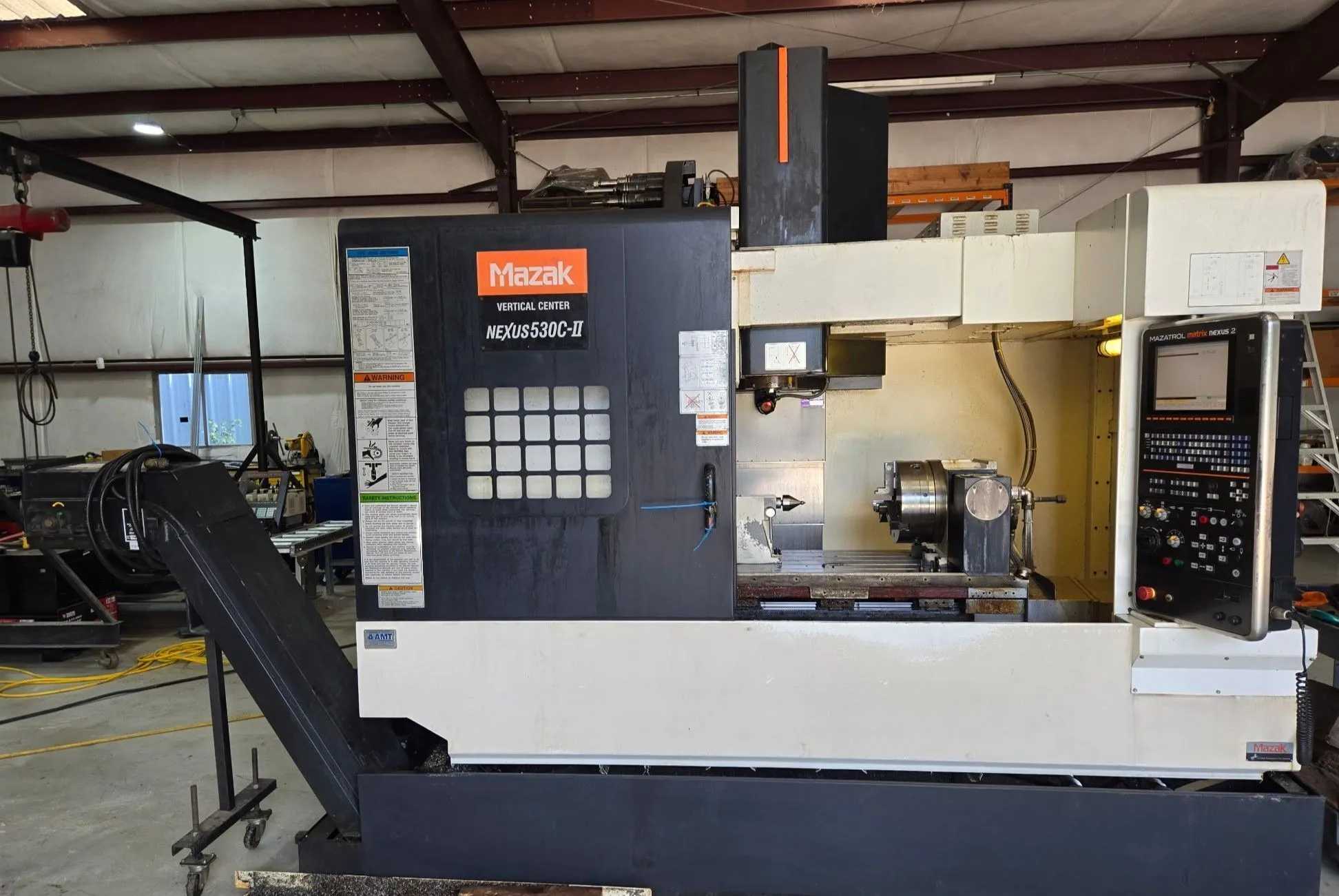 2013 MAZAK VCN 530C-II 4-AXIS MACHINING CENTER, 12000 RPM, ROTARY TABLE, 30 HP - VERTICAL MACHINING CENTERS