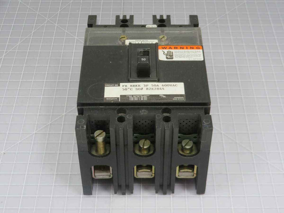 WESTINGHOUSE 82E2844 3 POLE CIRCUIT BREAKER T202234 - CIRCUIT BREAKERS