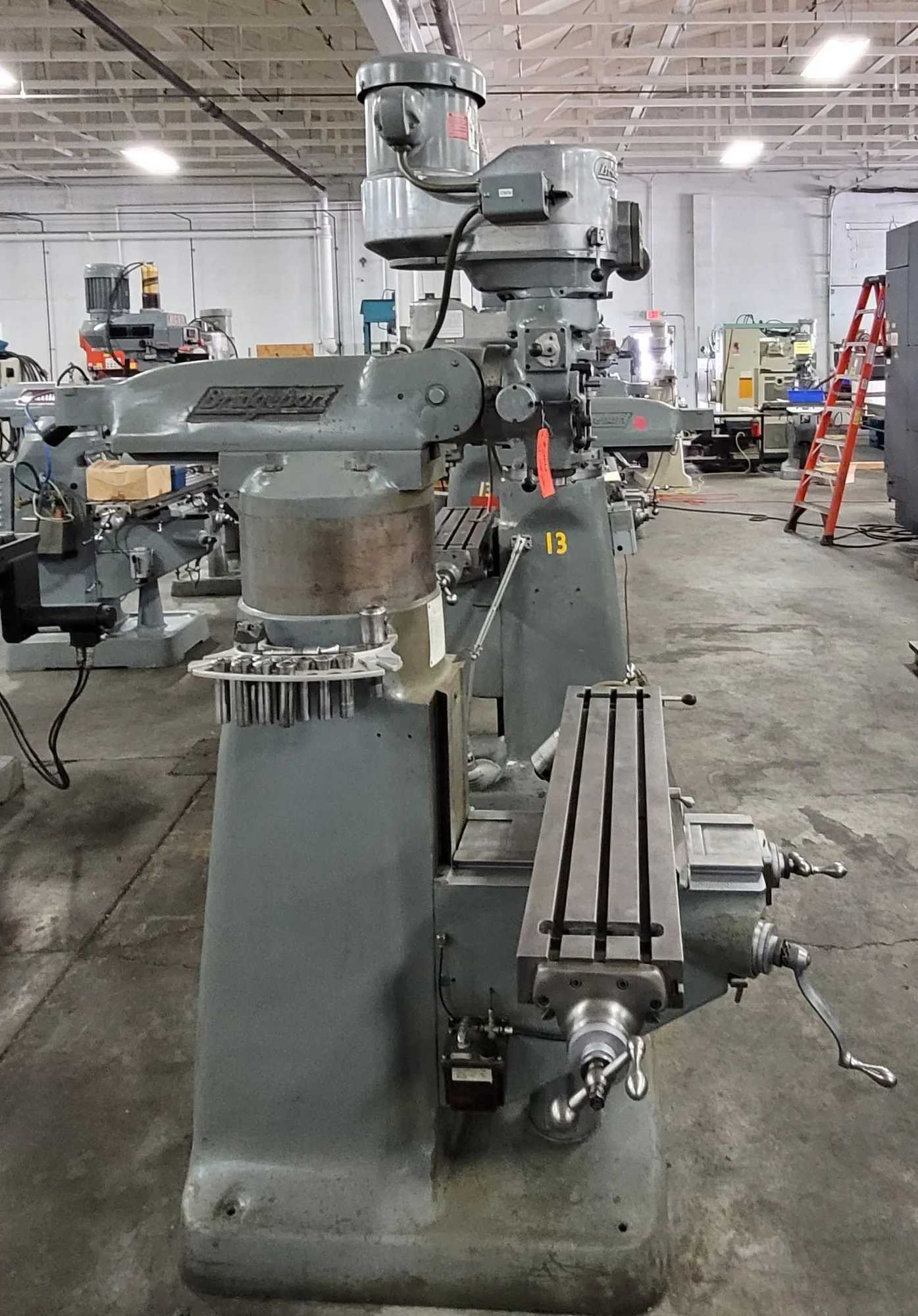 BRIDGEPORT SERIES 1 VERTICAL MILL, 2 HP, 9" X 42" TABLE, R8, POWER FEED - VERTICAL MILLING MACHINES