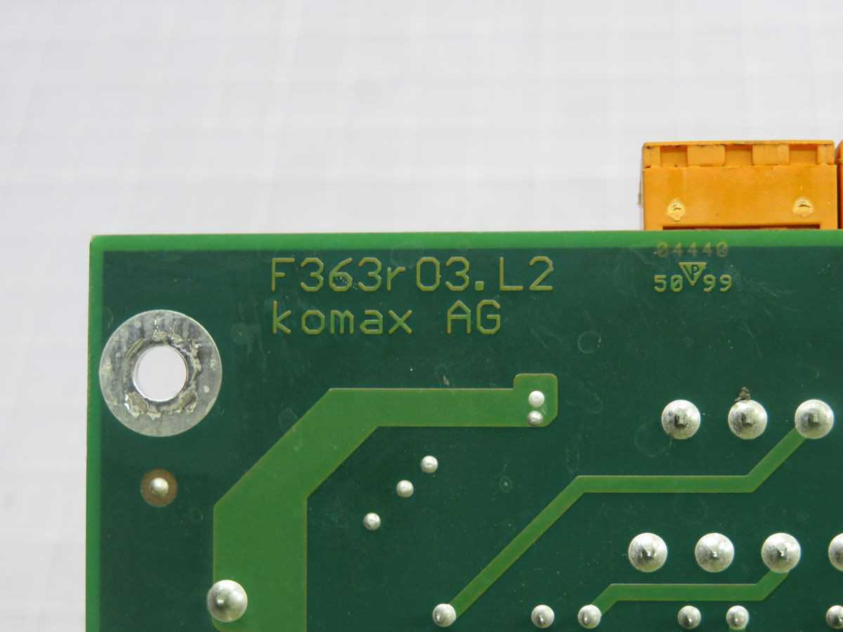 KOMAX F363R 03.L2 INDUSTRIAL BOARD T247754 - PCB CIRCUIT BOARDS