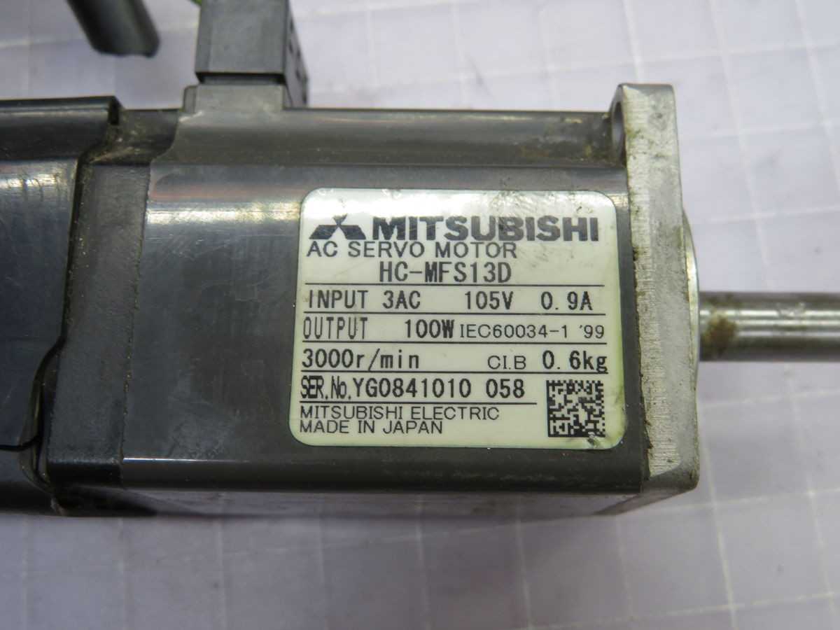 MITSUBISHI HC-MFS13D AC SERVO MOTOR T251591 - SERVO