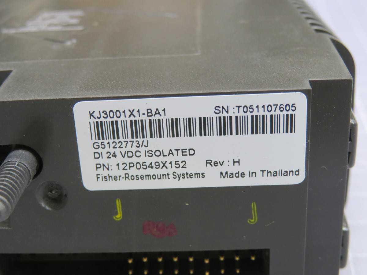 EMERSON KJ3001X1-BA1 INPUT MODULE T232967 - PLC MODULES