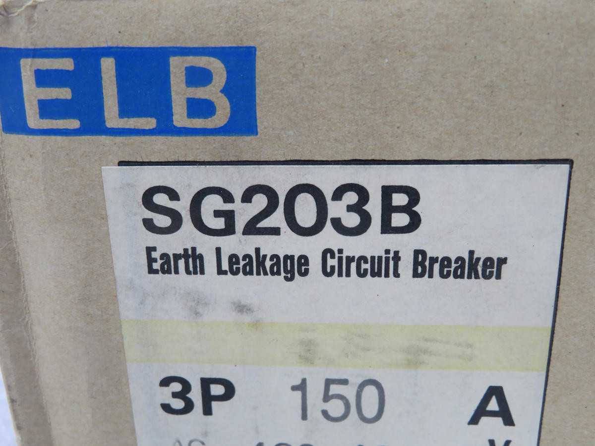 FUJI SG203B EARTH LEAKAGE CIRCUIT BREAKER T225482 - CIRCUIT BREAKERS
