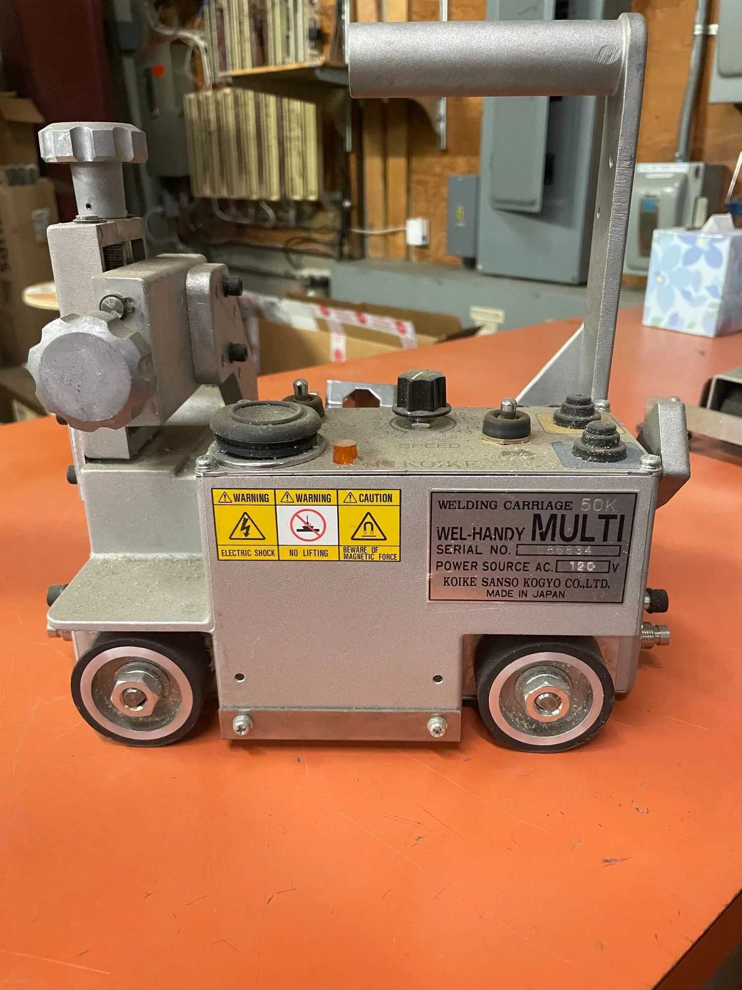 2014 KOIKE ARONSON 61000705 WELDING CARRIAGE, 120-220V, 6-60 IN/MIN, 66 LBS PULLING POWER - WELDING EQUIPMENT