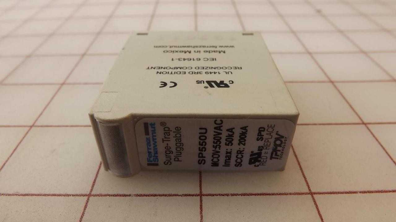 Lot Of 10 Ferraz Shawmut SP550U Surge-Trap Pluggable Surge Protective Devices - SURGE SUPPRESSOR