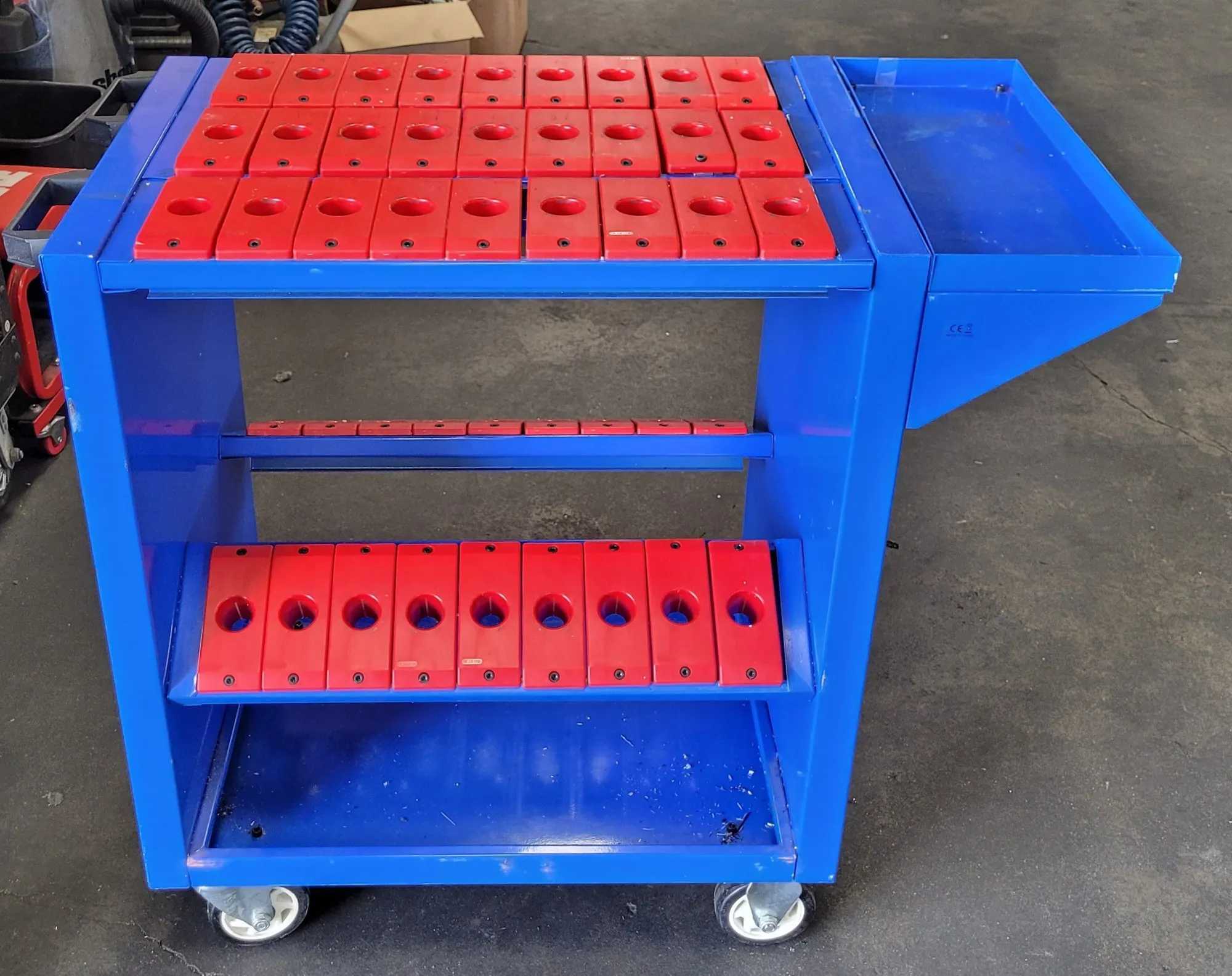 CNC Tool Trolley Cart - 30 Taper for Efficient Tool Organization - ROLLING CARTS