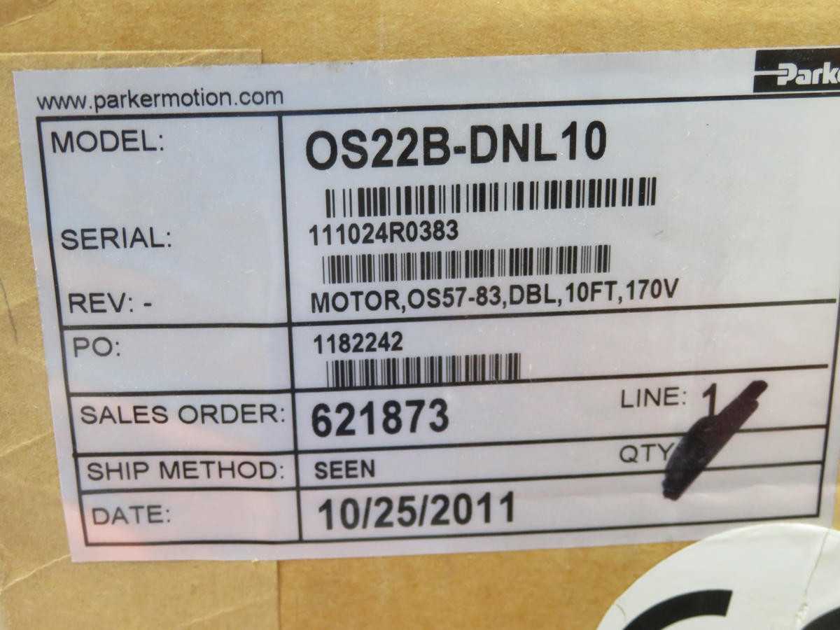 PARKER OS22B-DNL10 DOUBLE SHAFT STEPPER MOTOR T225481 - ELECTRIC MOTORS