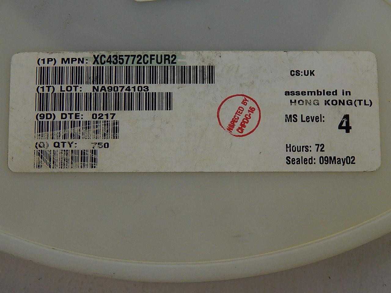 Lot Of 197 XC435772CFUR2 IC Micro XL36 02 U137 CTT T88485 - ELECTRONIC COMPONENTS