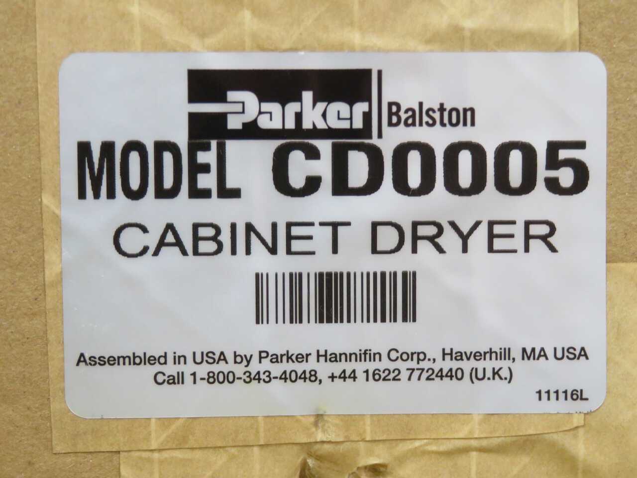 Parker CD0005 Cabinet Dryer - Efficient Drying Solution for Industrial Needs - AIR COMPRESSORS