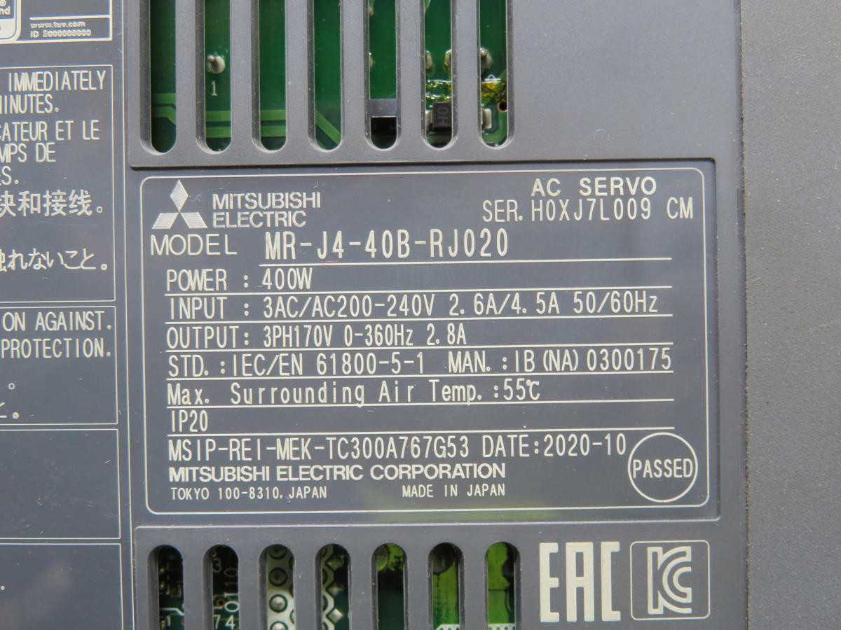 MITSUBISHI SC-J2SJ4KT06K T221201 - SERVO