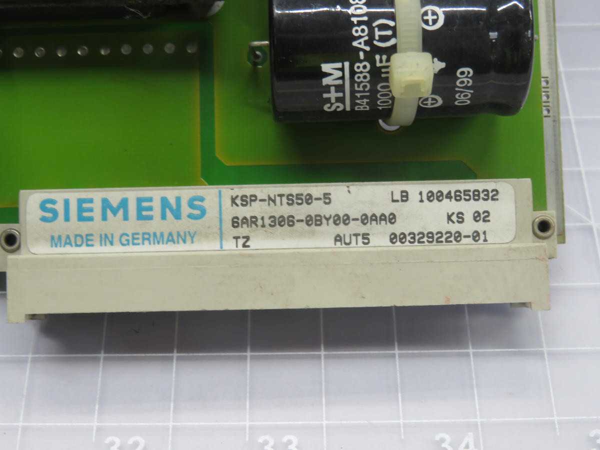SIEMENS 6AR1306-0BY00-0AA0 KSP-NTS50-5 POWER SUPPLY MODULE BOARD T221734 - PCB CIRCUIT BOARDS