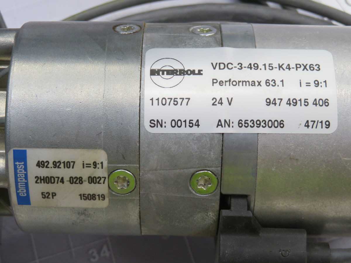 EBMPAPST VDC-3-49.15-K4-PX63 Servo Motor T259172 - COOLING FAN