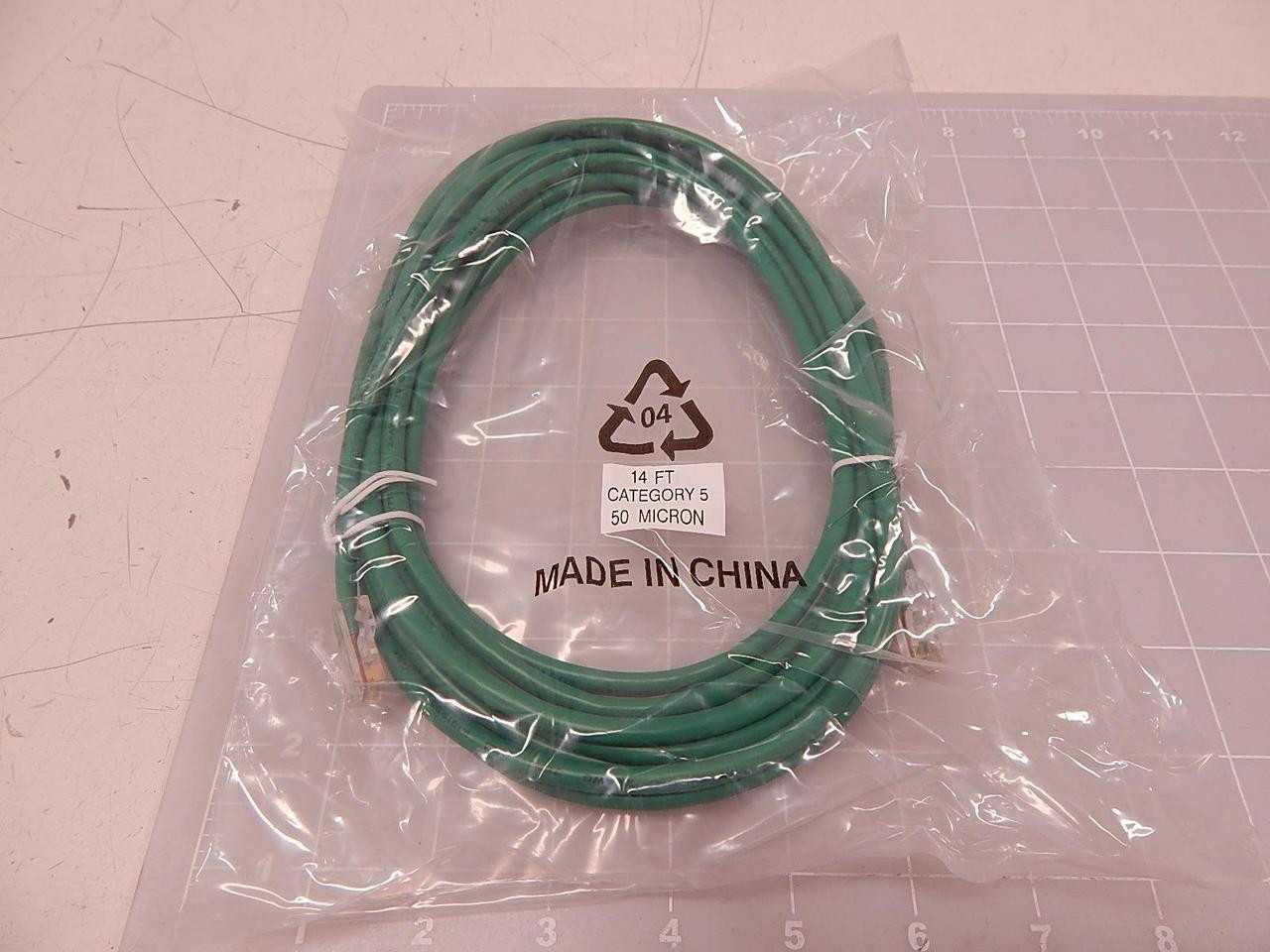 Lot Of 60 Micron Category 5 14 Ft Cable T84107 - COMMUNICATION CABLE