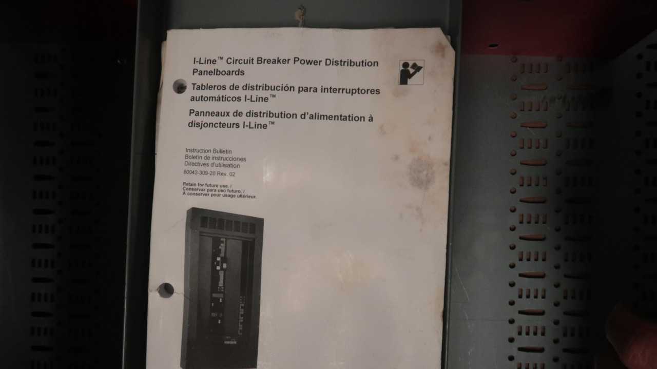 SQUARE D 80043-309-20 I-LINE CIRCUIT BREAKER POWER DISTRIBUTION PANELBOARD - PANELBOARDS