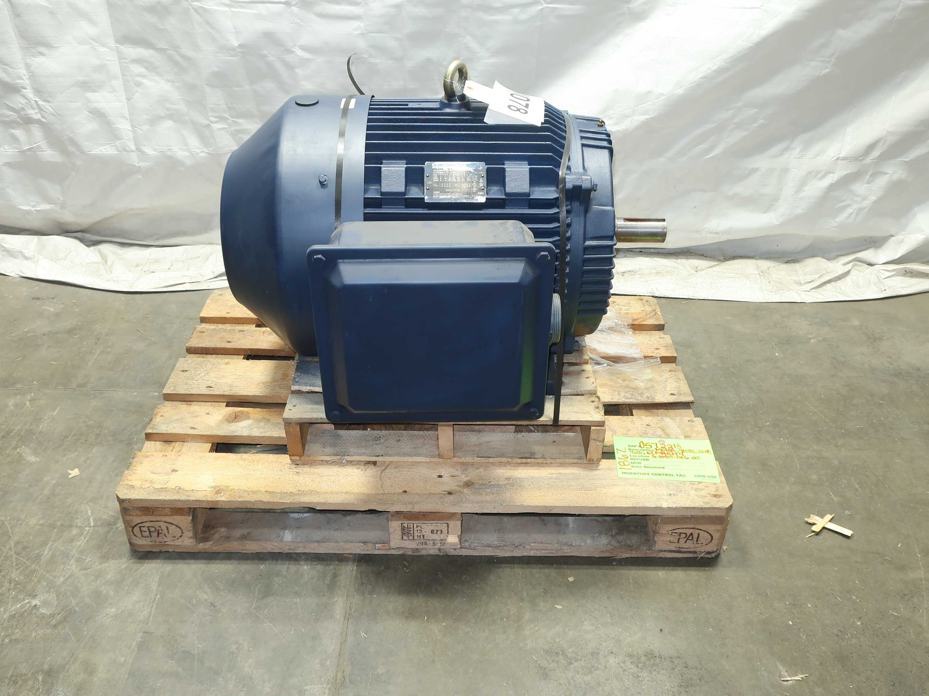 Marathon Globetrotter 100 HP AC Electric Motor, 3 Phase, 405TS Frame, 3575 RPM, 460 V - AC MOTOR