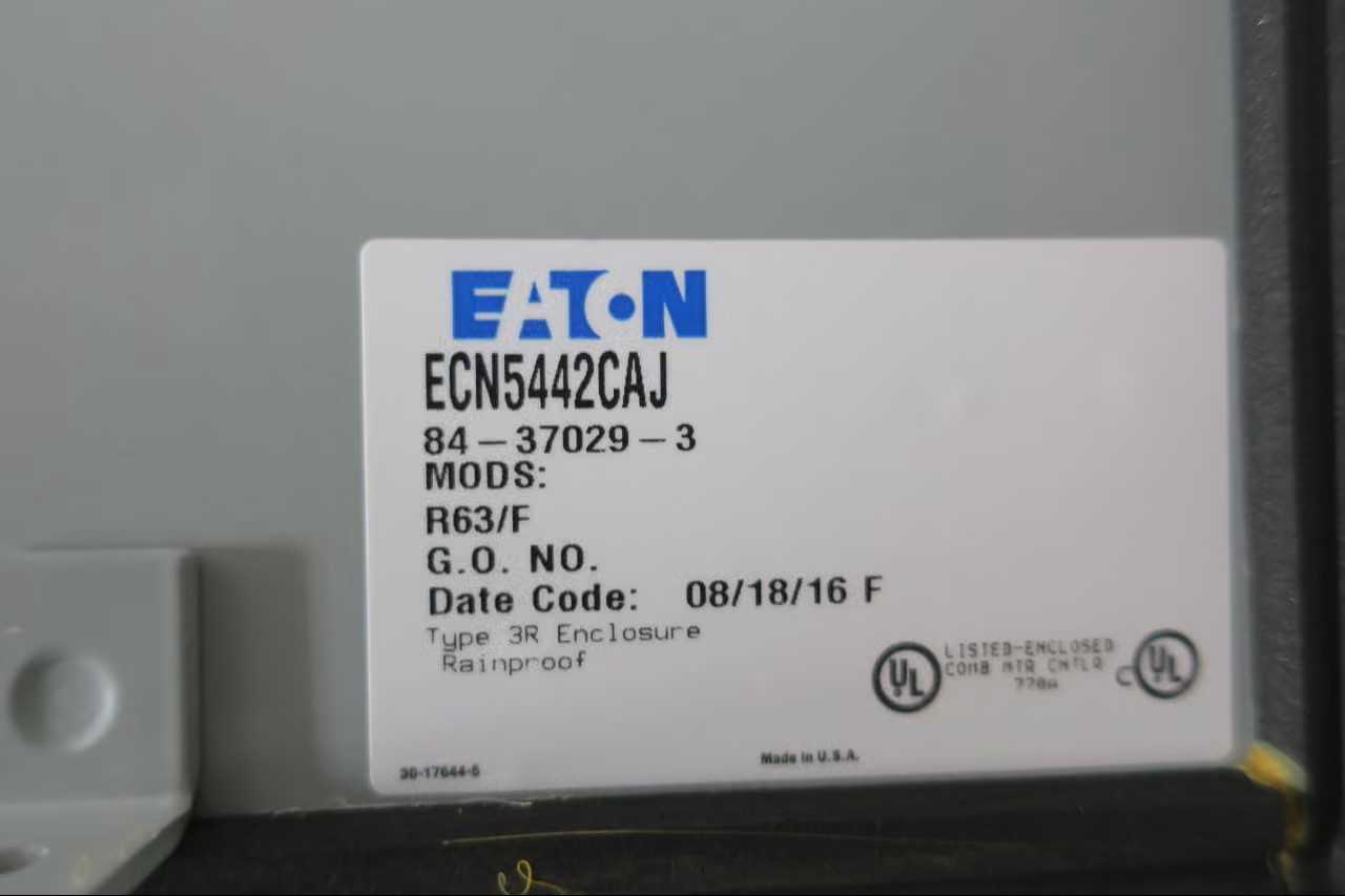SKU 1787548 - EATON ECN5442CAJ SIZE 4 COMBINATION STARTER - MOTOR STARTERS