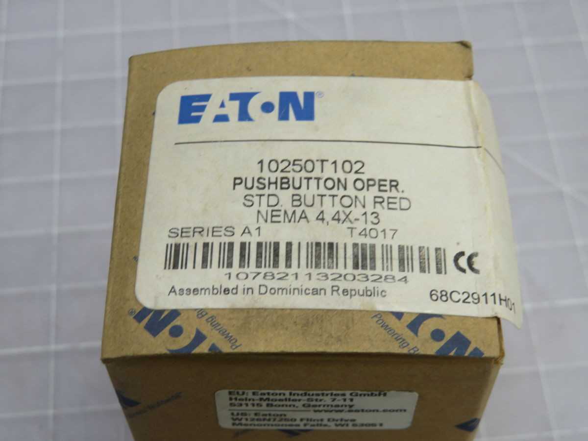 Lot Of 10 Eaton 10250T102 Flush Push Button Switches - SWITCHES