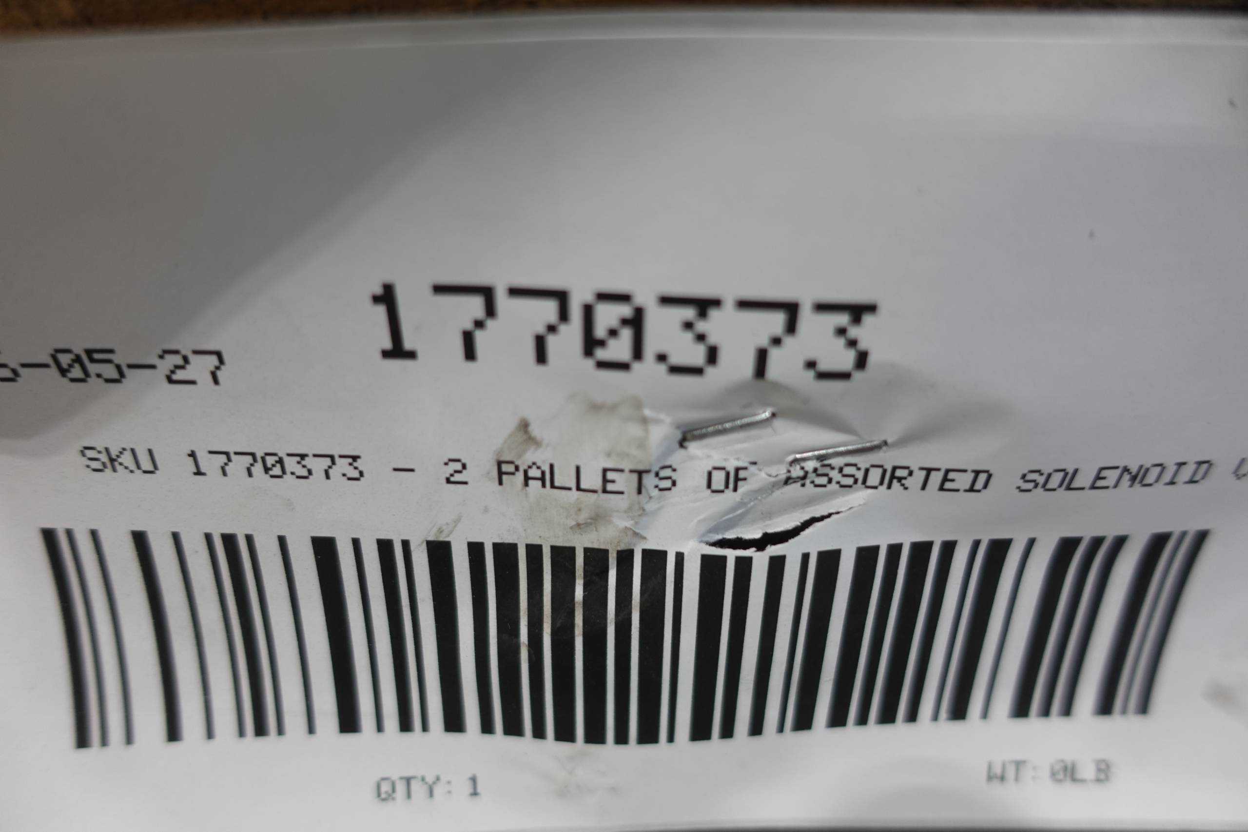SKU 1770373 - 2 PALLETS OF ASSORTED SOLENOID VALVES - SOLENOID VALVE