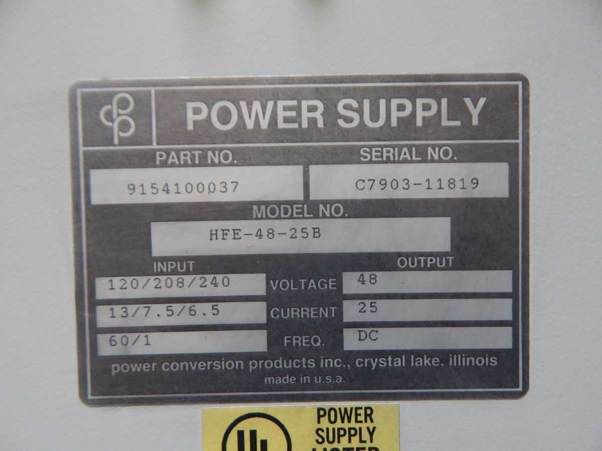 CPP HFE-48-25B POWER SUPPLY M6495 - POWER SUPPLIES