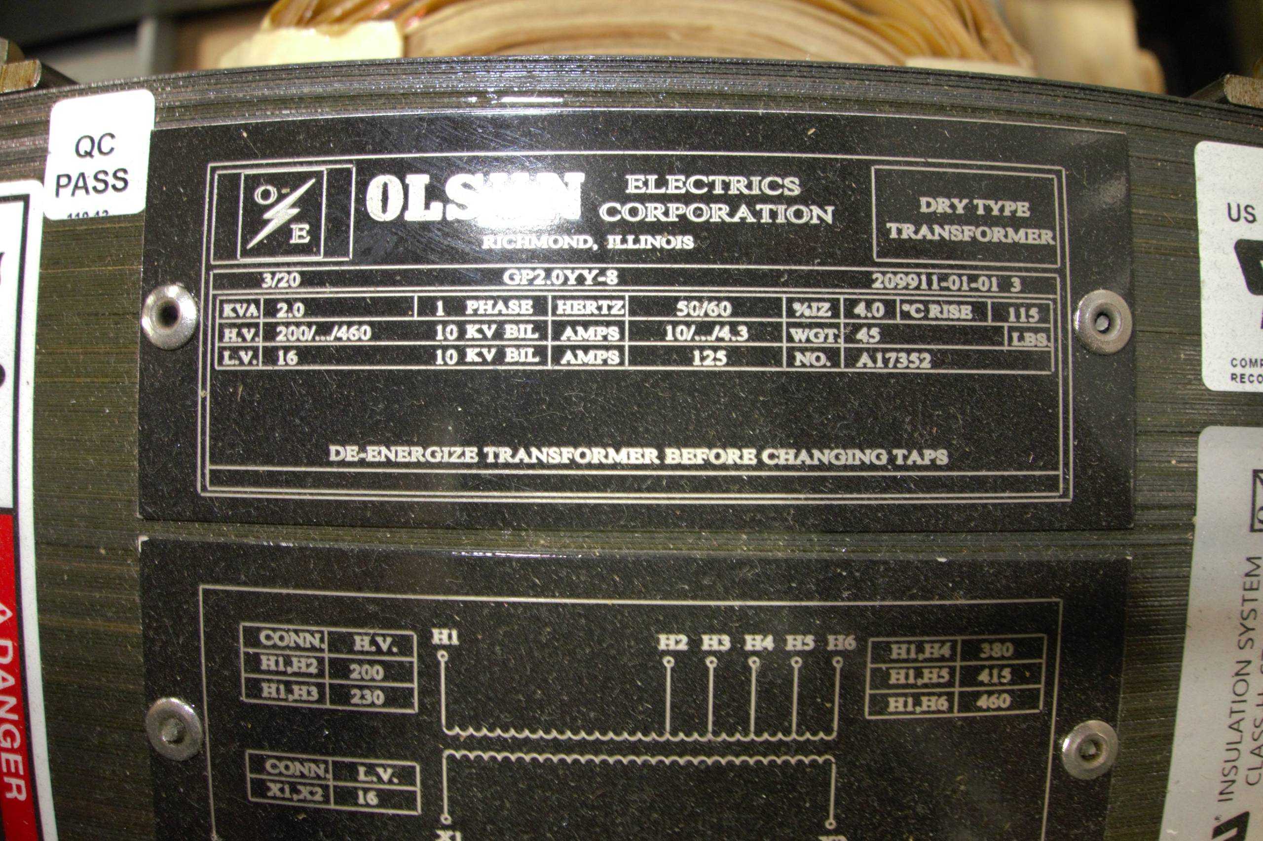 SKU 1779446 - 2 PALLETS OF ASSORTED VOLTAGE, CURRENT AND DRY POWER DISTRIBUTION TRANSFORMERS - DRY TRANSFORMERS