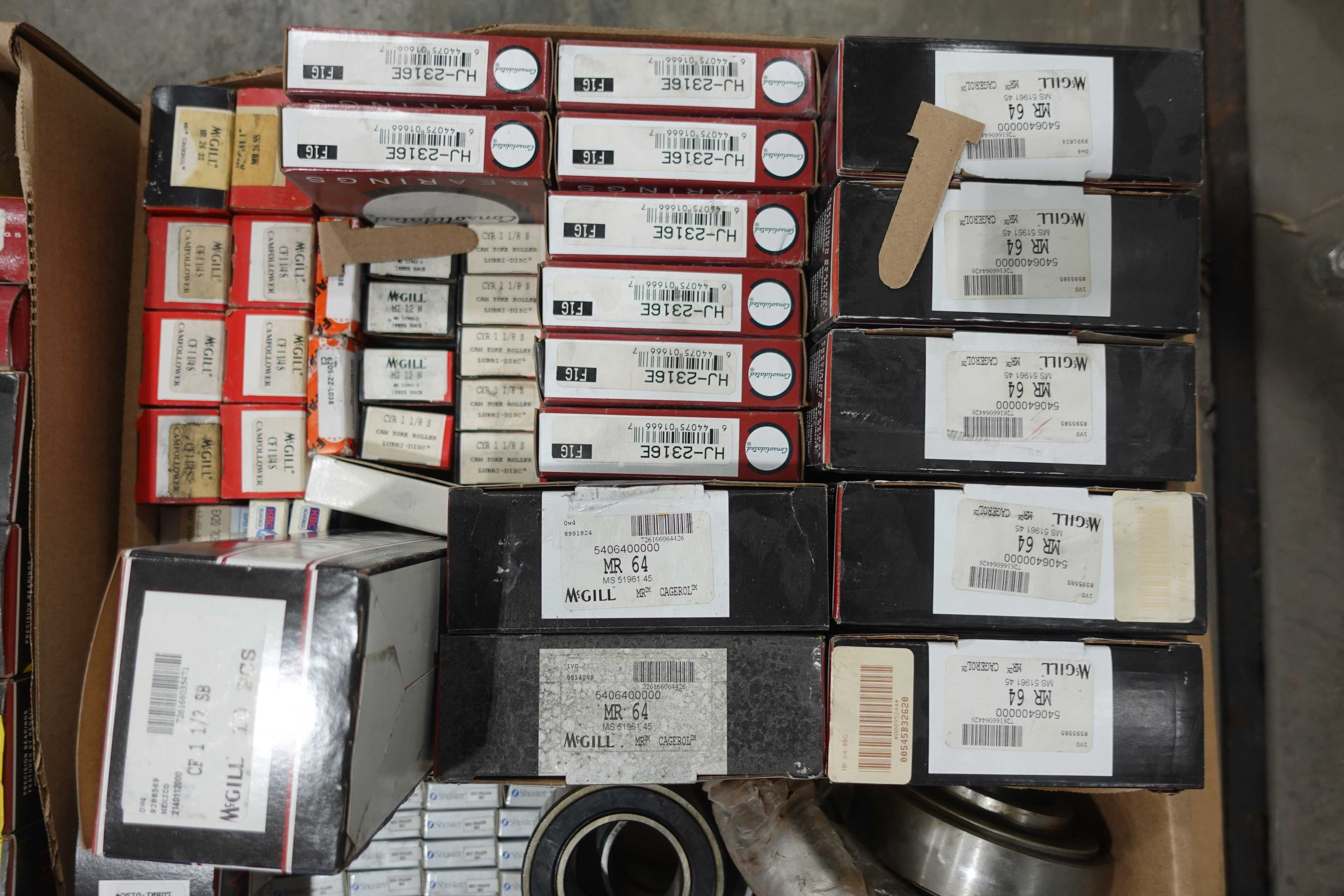 SKU 1766752 - PALLET OF ASSORTED BEARINGS, ROLLER, RODENDS, INSERT, CAM FOLLOWERS, NEEDLE, MOUNTED - BEARINGS