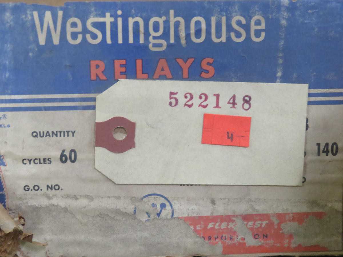 WESTINGHOUSE 1875512A OVERCURRENT RELAY T209984 - PROTECTION RELAY