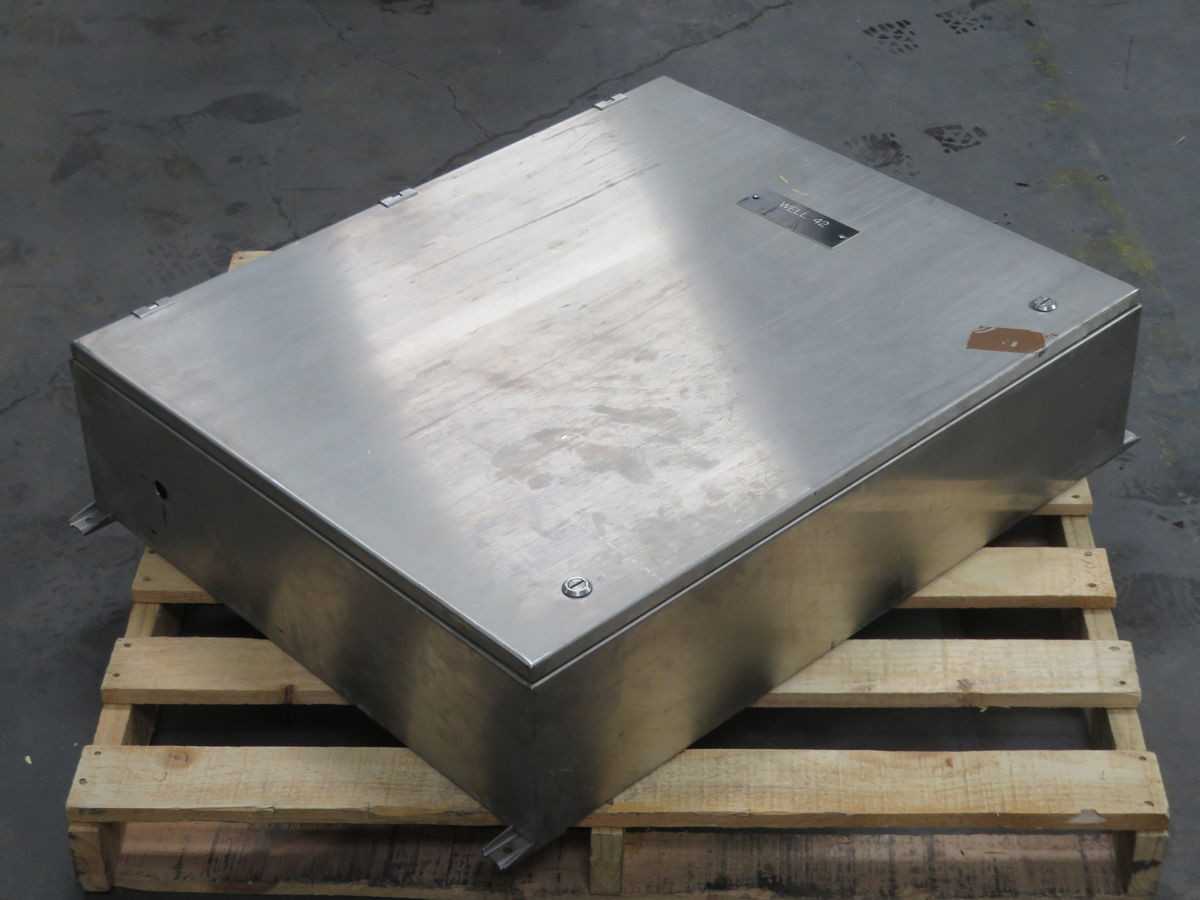 Hoffman A-160 Stainless Steel Industrial Control Panel Enclosure T254009 - ELECTRICAL ENCLOSURES