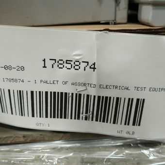SKU 1785874 - PALLET OF ASSORTED ELECTRICAL TEST EQUIPMENT - LAB & SCIENTIFIC