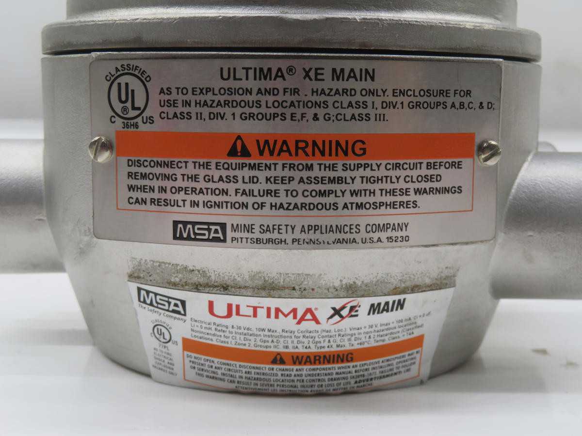 MSA ULTIMA XE MAIN GAS MONITOR W/ SENSOR T231512 - FLOW MEASUREMENT