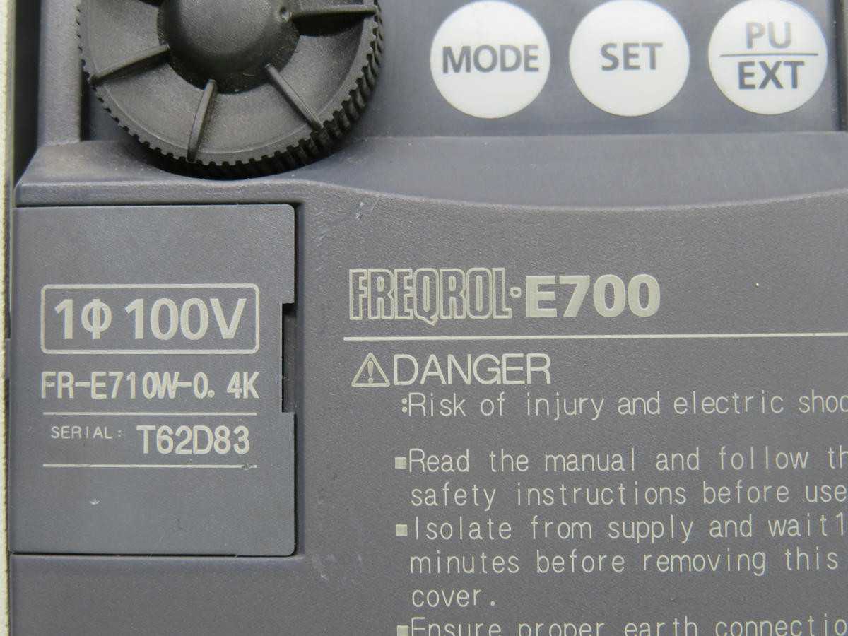 Mitsubishi Freqrol E700 Variable Speed/Frequency Drive T223199 - AC VFD DRIVES