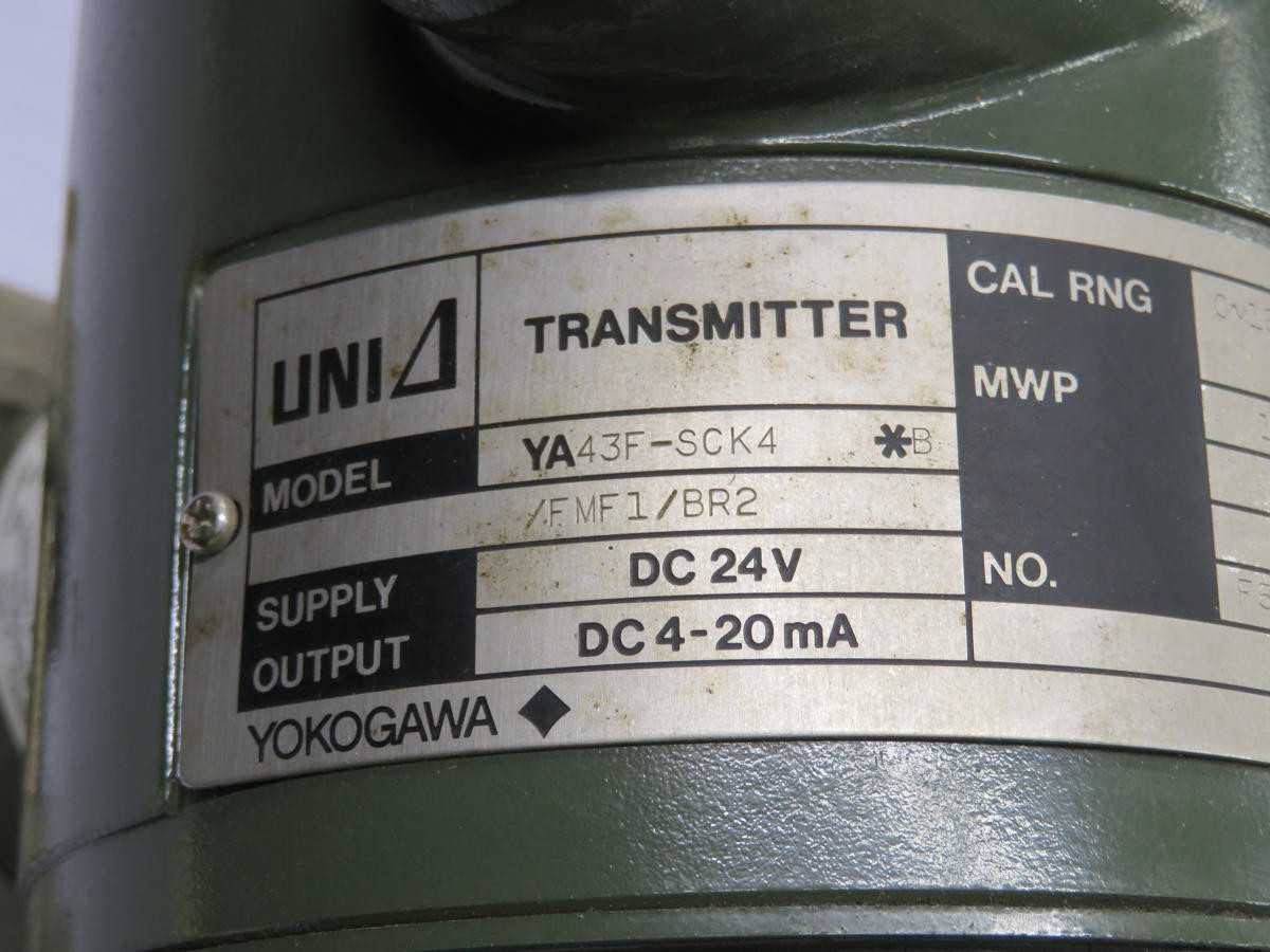 Yokogawa YA43F-SCK4 No-Q3 Pressure Transmitter Model T213977 - FLOW TRANSMITTER