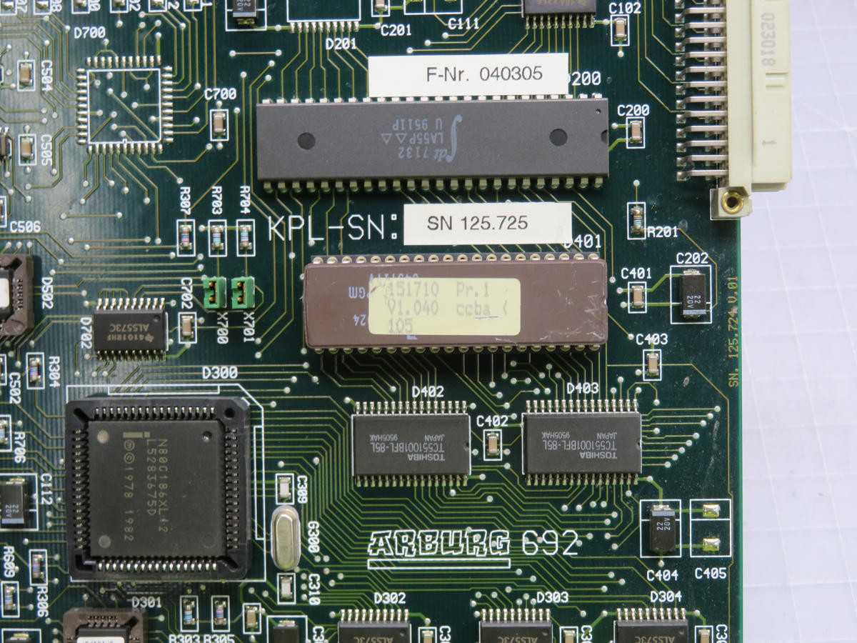 ARBURG 692 CONTROL CARD CIRCUIT BOARD T234063 - PCB CIRCUIT BOARDS