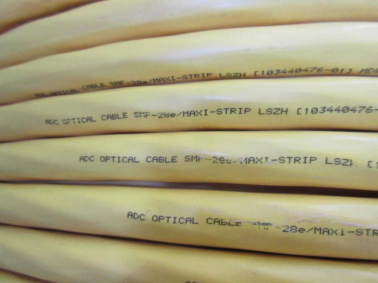 ADC SMF-28E/MAXI-STRIP SINGLE MODE 72 FIBER OPTICAL CABLE 72 F SM STR IFC 900 FT T108433 - FIBER OPTIC CABLE