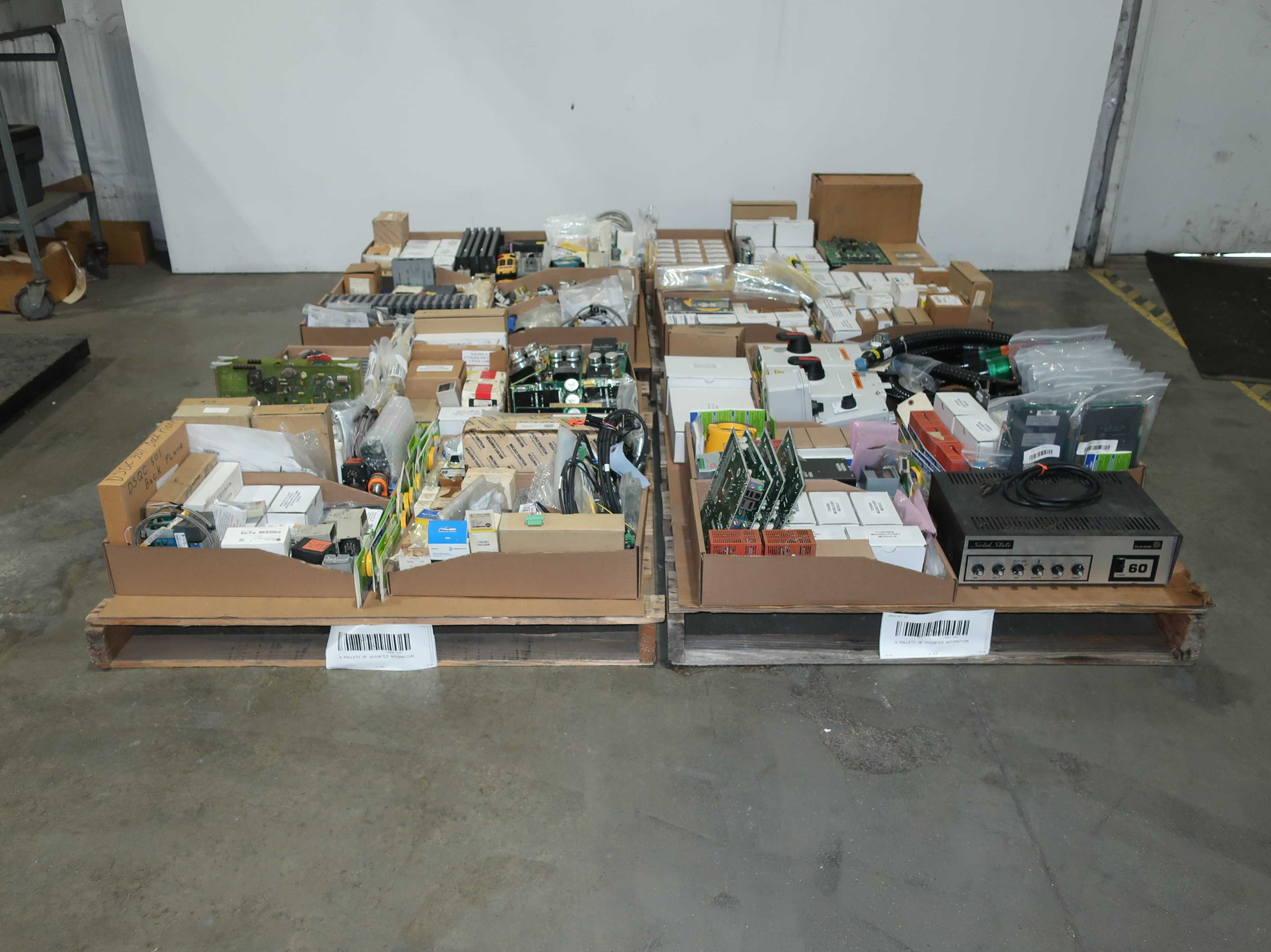 SKU 1780085 - 4 PALLETS OF ASSORTED AUTOMATION - AUTOMATION & CONTROLS