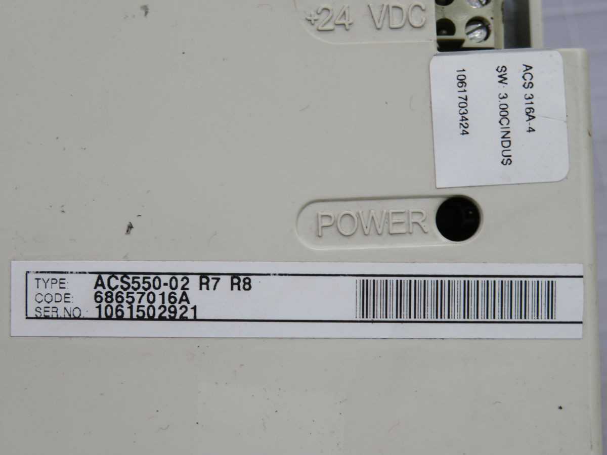 ABB ACS550-02 R7 R8 INVERTER CONTROL BOARD T255356 - AC VFD DRIVES