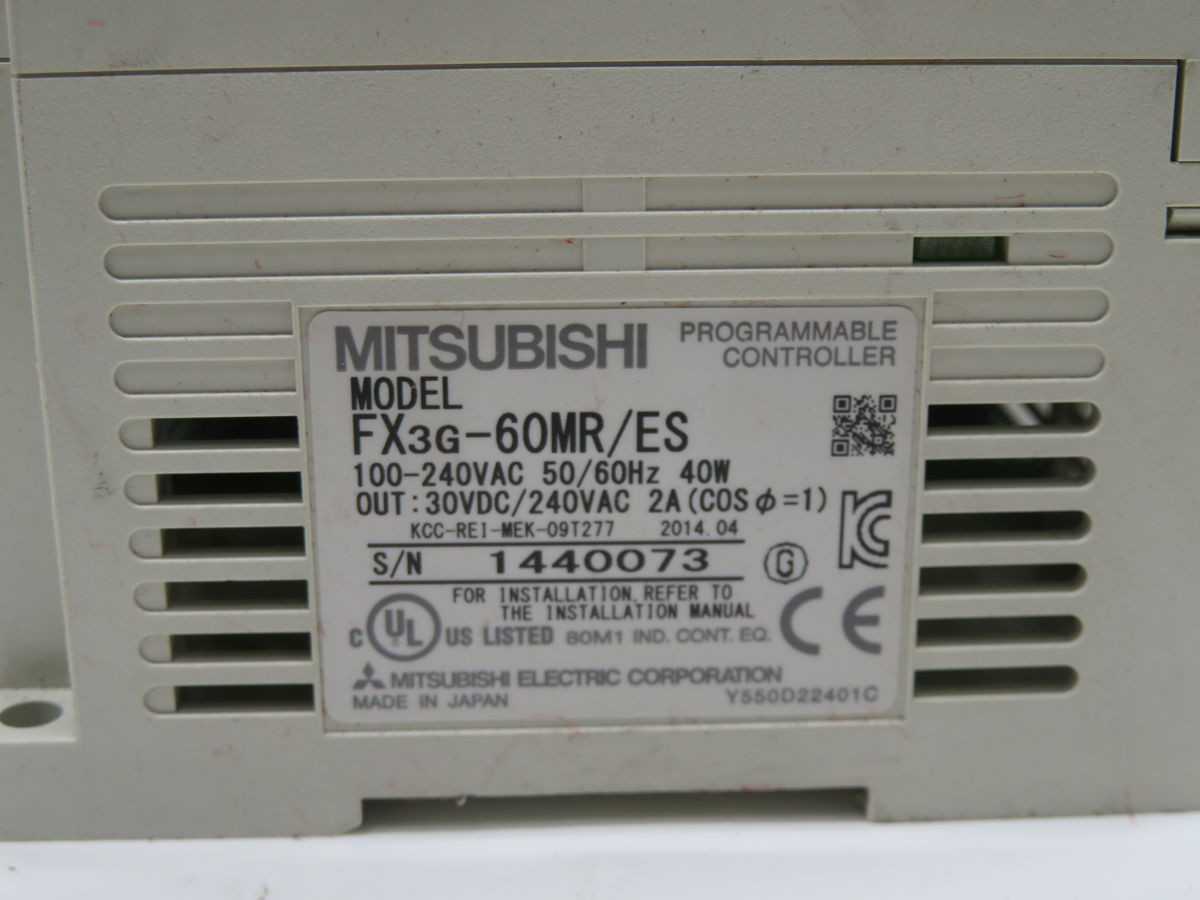 Mitsubishi FX3G-60MR/ES Programmable Logic Controller T246655 - PLC MODULES
