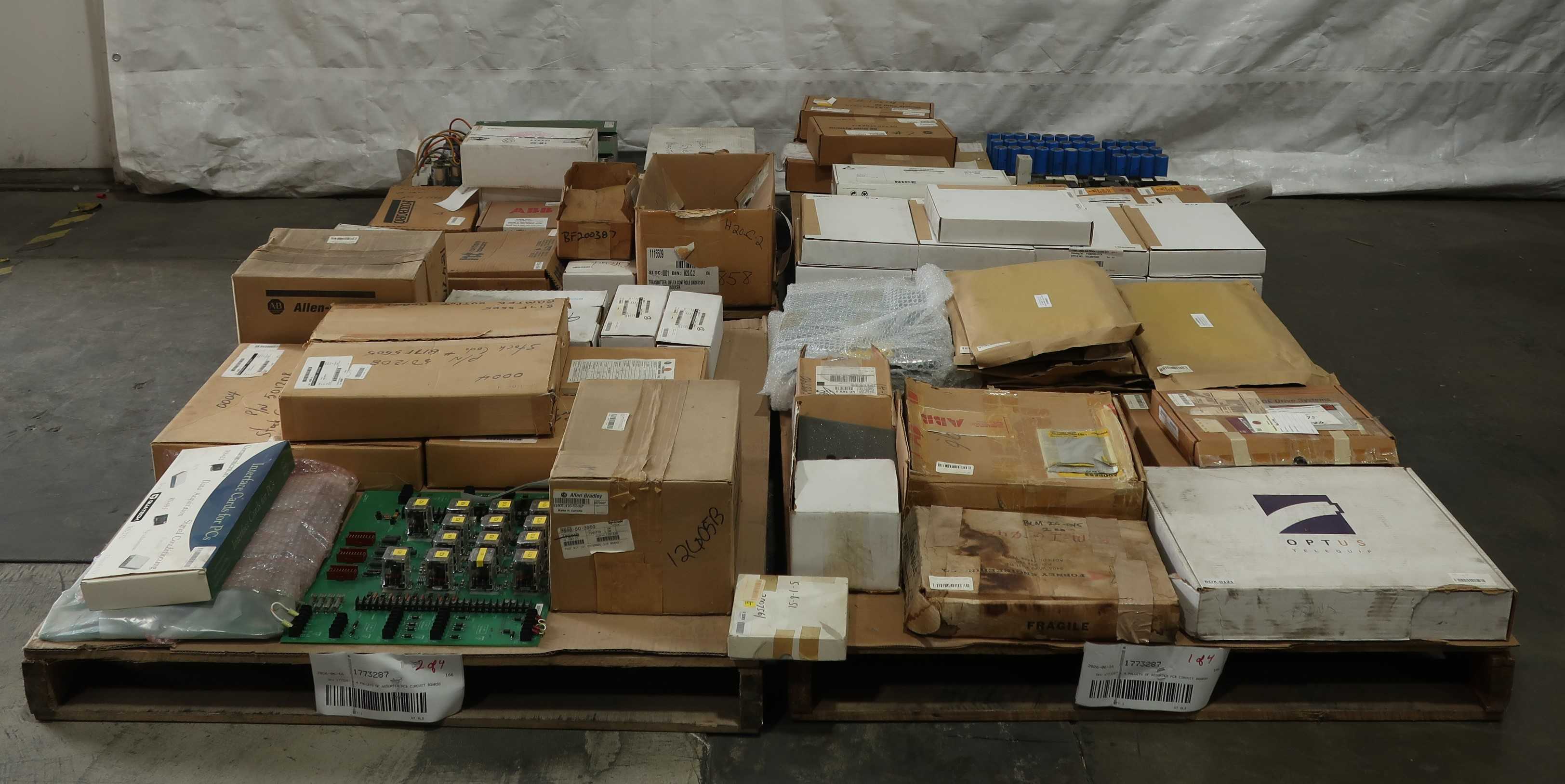 SKU 1773287 - 4 PALLETS OF ASSORTED PCB CIRCUIT BOARDS - PCB CIRCUIT BOARDS