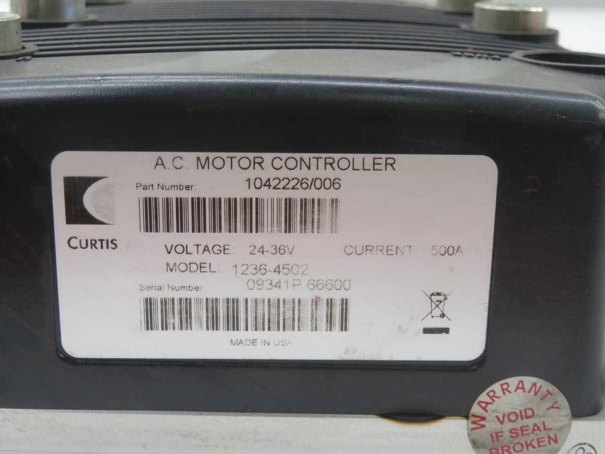 CURTIS 1236-4502 1042226/006 A.C. MOTOR CONTROLLER T239705 - MOTOR DRIVES