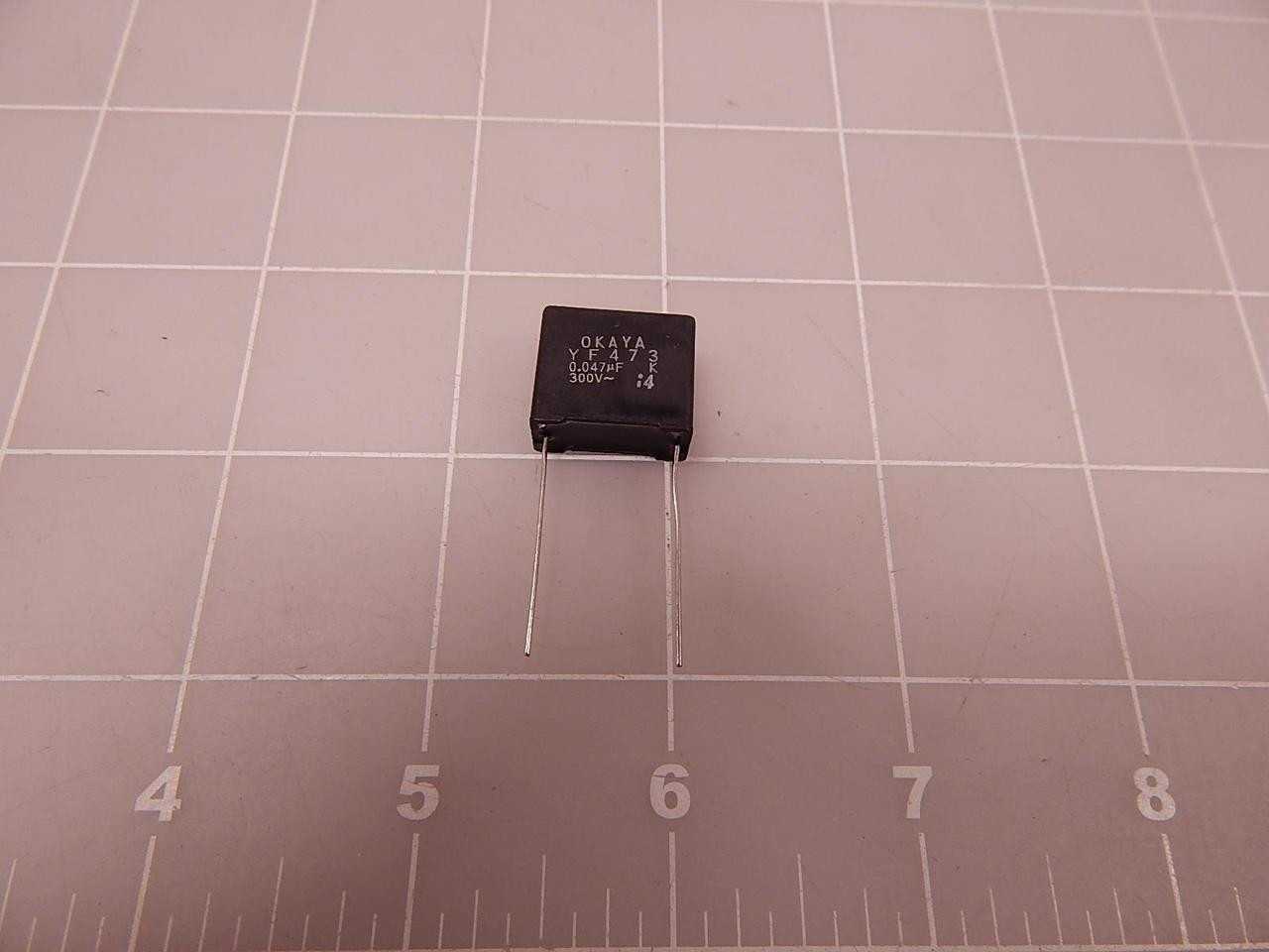 LOT OF 2500 OKAYA ELECTRIC YF473 CAPACITORS 0.047 UF 300 V +-10 % T80872 - ELECTRONIC COMPONENTS